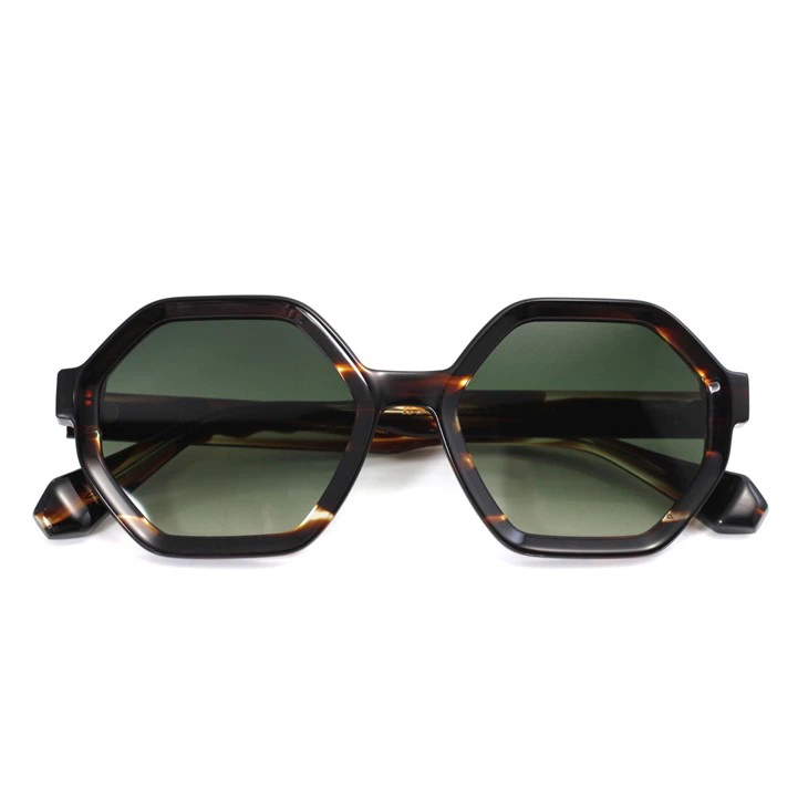 Hexagon shape square sunglasses (5)(001)